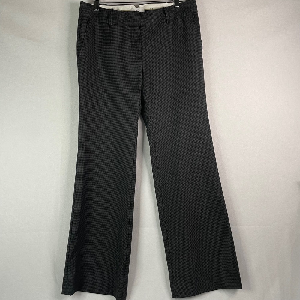 Ann Taylor LOFT Marisa Dress Pants Career Wide Leg Adjustable Waist Black Size 6
